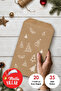 20 Pieces of Pine Patterned Paper Bags, Gift Wrapping (11X20 cm) and Stickers