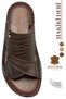 Genuine Leather Men's Slipper Lightweight Leather 3D Brown - 4