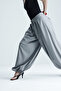 Gray Shalwar Trousers with Elastic Sole at the Leg - 5