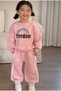 Girls' Winter Thick Tracksuit Set 3-10 Years Old - 5