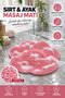 Foot Massage Mat with Suction Cups for Shower |   Silicone Foot Cleaning and Back Massage Pad |   Non-Slip Bath Mat
