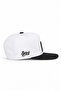 Black and White Hip Hop Hat with Bull Logo - 2