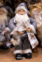 Santa Claus with Gray Fleece 30 cm