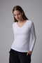 Women's V-Neck Long Sleeve Basic T-Shirt Set of 2 - 4