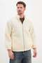 Zippered Stand Collar Double Pocket Plush Coat - 5