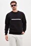 3 Yarn Printed Crew Neck Sweatshirt - 2