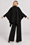 Bat Sleeve Belted Modal Premium Selection Suit Lby0082 Black - 5