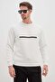 3 Yarn Printed Crew Neck Sweatshirt - 3