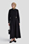 Black dress with accessories