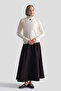 Ruffle Detailed Sweater Ecru - 3