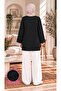 Women's Vertical Thin Striped Hijab Tunic 2 Yarns - 2