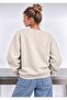 Cep Flower Printed Oversize Women's Crewneck Sweatshirt - 2