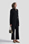 Ribbed Cardigan Rayon Knitwear Set Black - 3