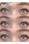 Freshlady Colored Contact Lenses Magic Green 14.50mm Yearly Disposable for Daily Wear