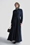 Flared Skirt Dress Navy Blue - 2