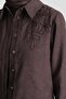 Copper glitter embroidered jacket set brown - 5