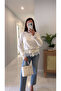 Sineja Ecru Lace Detailed Cardigan