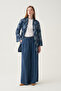 Patterned voile kimono with tie detail - 4