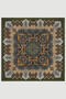 Authentic Patterned Cotton Scarf - Khaki - 2