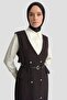 Belt Detailed Gilet Dress Black - 3