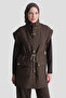 Brown quilted vest and pants set - 3