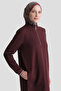 Pocket Detailed Basic Tunic Claret Red - 3