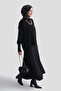 Sim Stripe Rayon Knitwear Set Black
