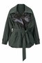 Baby Collar Belted Trench Coat