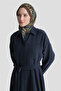 Flared Skirt Dress Navy Blue - 5