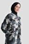 Floral Patterned Tunic Petrol Green - 5
