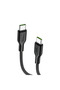 كابل USB-C إلى USB-C قوي - 100 واط (5 أمبير)، 1 متر، أسود - OCD-1525CC - 2