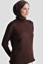 Ruffle Detailed Sweater Bitter Brown - 4