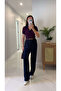Pilas Dark Navy Blue Palazzo Trousers