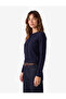 Long Sleeve Crew Neck Button Cardigan - 2