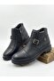 Ba0586 Men's Brown Fur-Lined Winter Boots with Zipper and Laces - 7