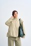 Women's Front Zipper Detailed Three-Piece Vest Set Green - 3