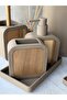 Bathroom Set 6 Pieces Beige Acrylic Miranda - 4