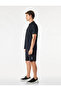 Comfortable Fit Short Sleeve Half Zipper Sports T-Shirt - 3