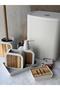 Bathroom Set 6 Pieces Cream Acrylic Miranda - 3