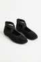Koles Cross Elastic Flat Toe Women's Ballerinas Black Suede - 2