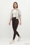 High Waist Wide Leg Pants 8543A Brown - 2