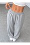 Women's Gray Wide Leg Sweatpants