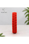 Handmade Red Paracord Parachute Cord Unisex Bracelet with Clip Outdoor Survival Jewelry L Size - 4