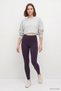 High Waist Wide Leg Pants 8543A Plum - 3