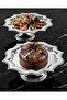 Stainless Steel Star Patterned 2-Piece Silver Stand for Presenting Cakes and Pastries - 3