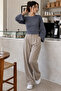 Women's Ankle-Tightened Soft Smoked Blouse - 4