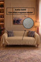 Snn |   Fringed Cotton Arm-Covering Bohemian Sofa Cover Washable Sofa Shawl 180X315 Modern Sofa Bed Cover, Divan Cover Beige