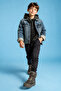 Lace-Up Zippered Boys' Gray Anatomical Casual Boots Shoes