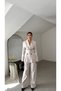 Padded Belt Detailed Jacket and Trousers Set