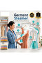 Portable Garment Steamer, 1500W, 300ml Foldable, Lightweight, Over Heat Safety Protection, Temperature Control | Indicator Light, Model DX1767 - 2